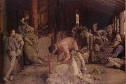 Tom roberts Shearing the rams Sweden oil painting reproduction
